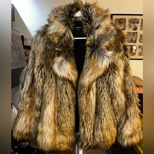 Bebe Faux Fur Coat